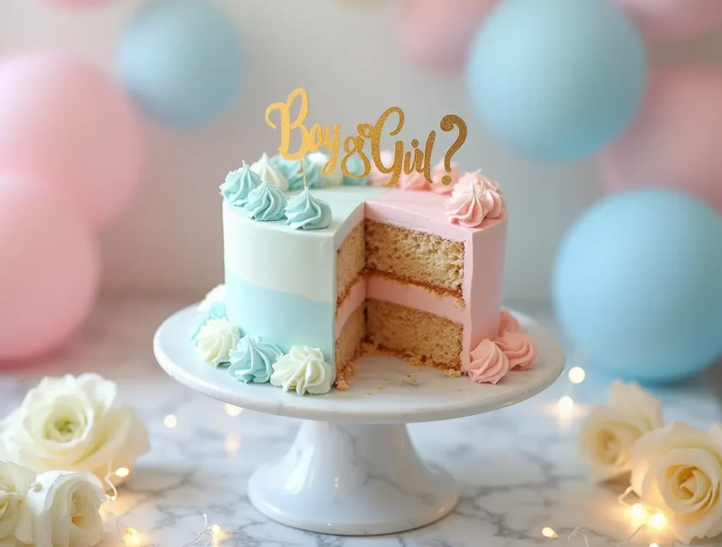 gender reveal cupcakes