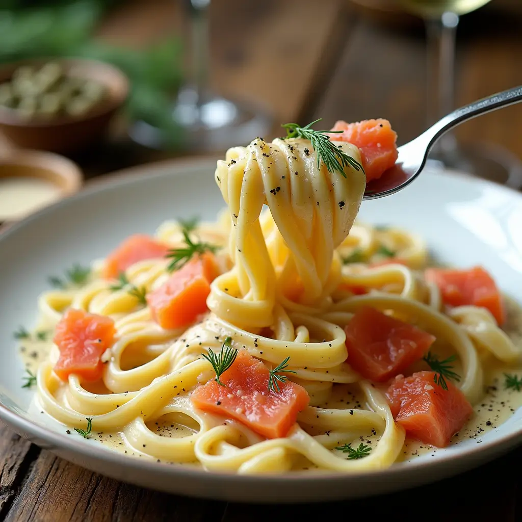 Creamy Smoked Salmon Pasta
