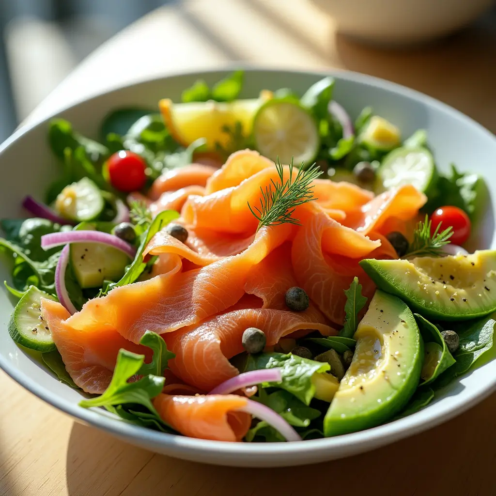 Smoked Salmon & Avocado Salad