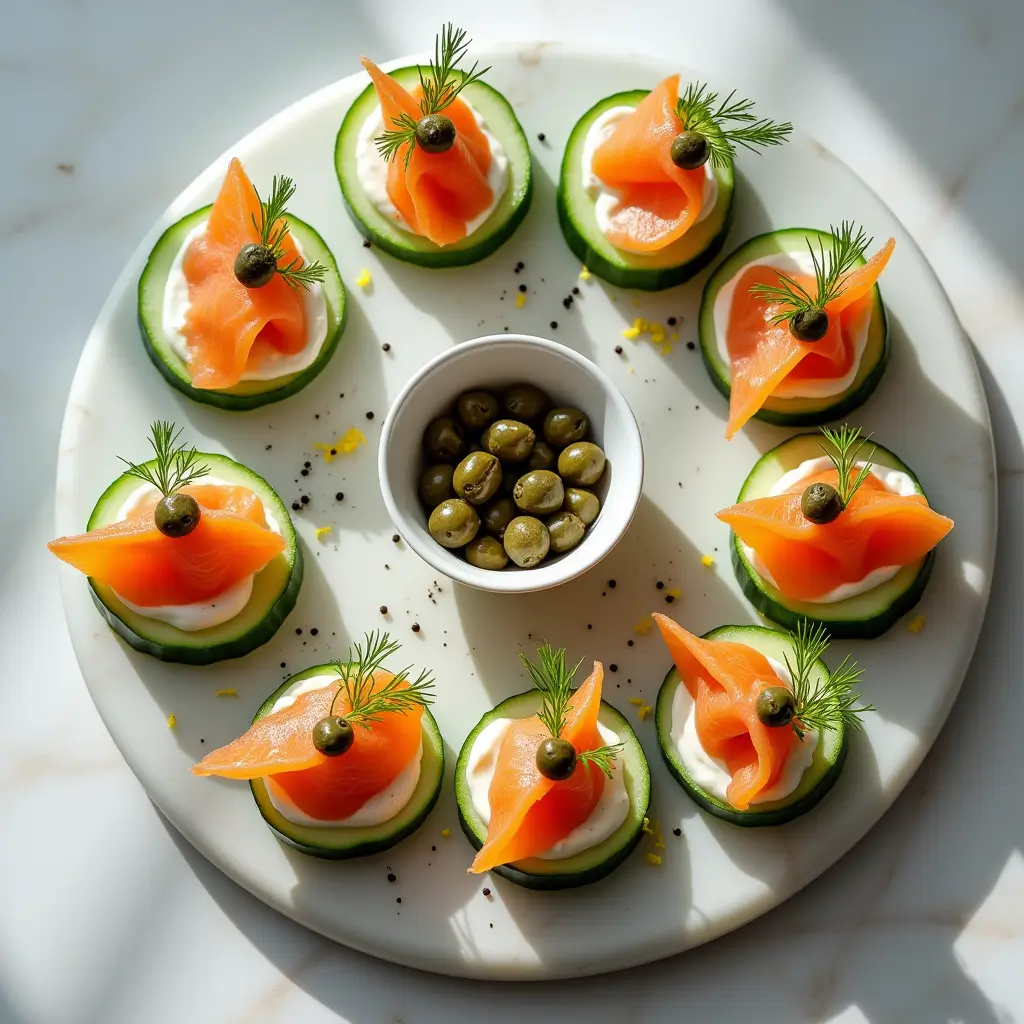 Smoked Salmon & Cucumber Bites